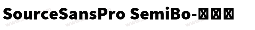 SourceSansPro SemiBo字体转换